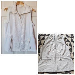 Lot of 2 x Chico's Zenergy Neema metallic vests